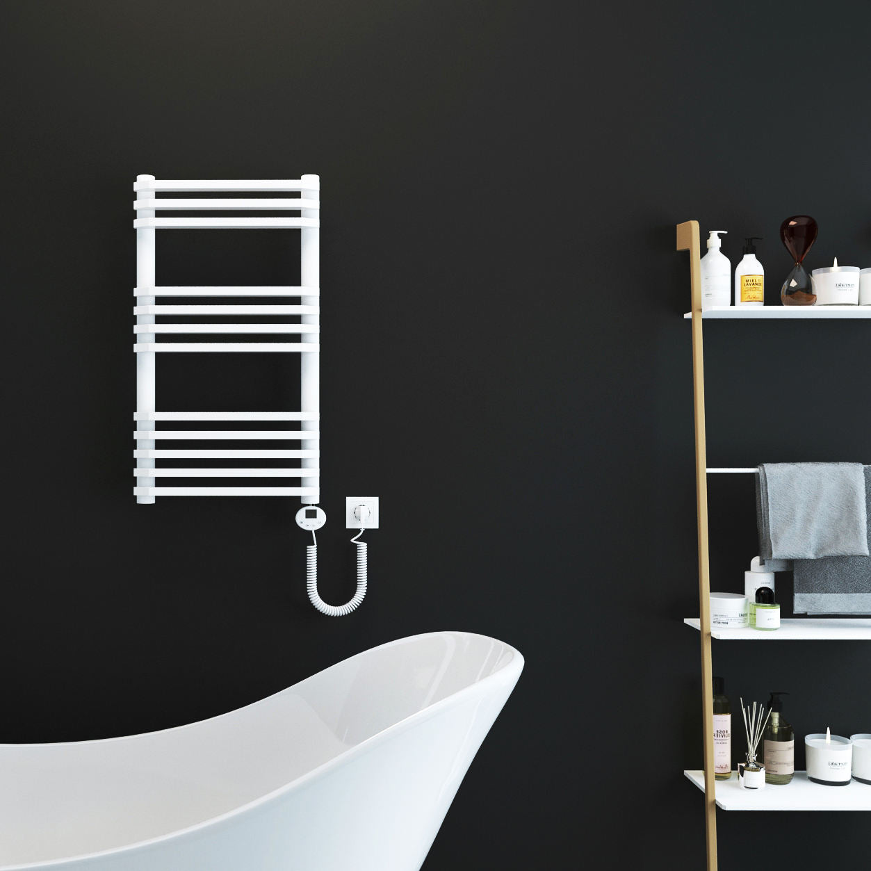 SUN-345 electric heated towel rack