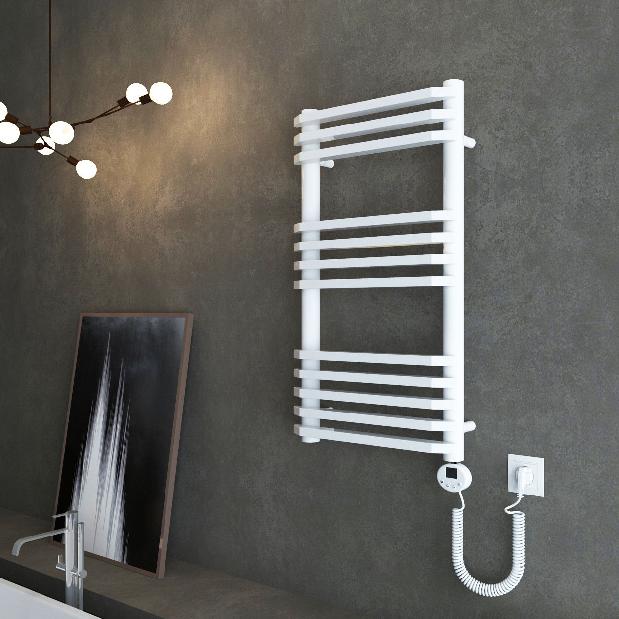 SUN-345 electric heated towel rack